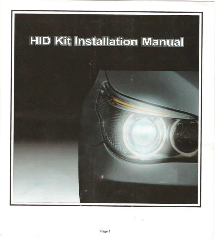 HID Installation Instructions Dodge Avenger Forum